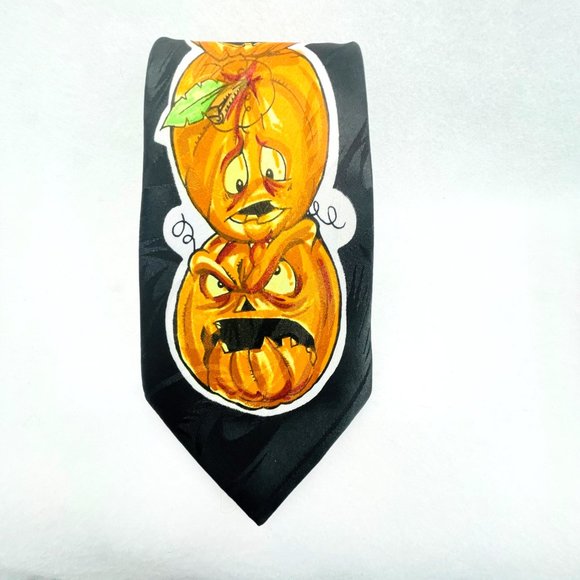 Brothers Handmade 100% Polyester Halloween Jack O Lanters/Pumpkins Korea L58" - Picture 13 of 14